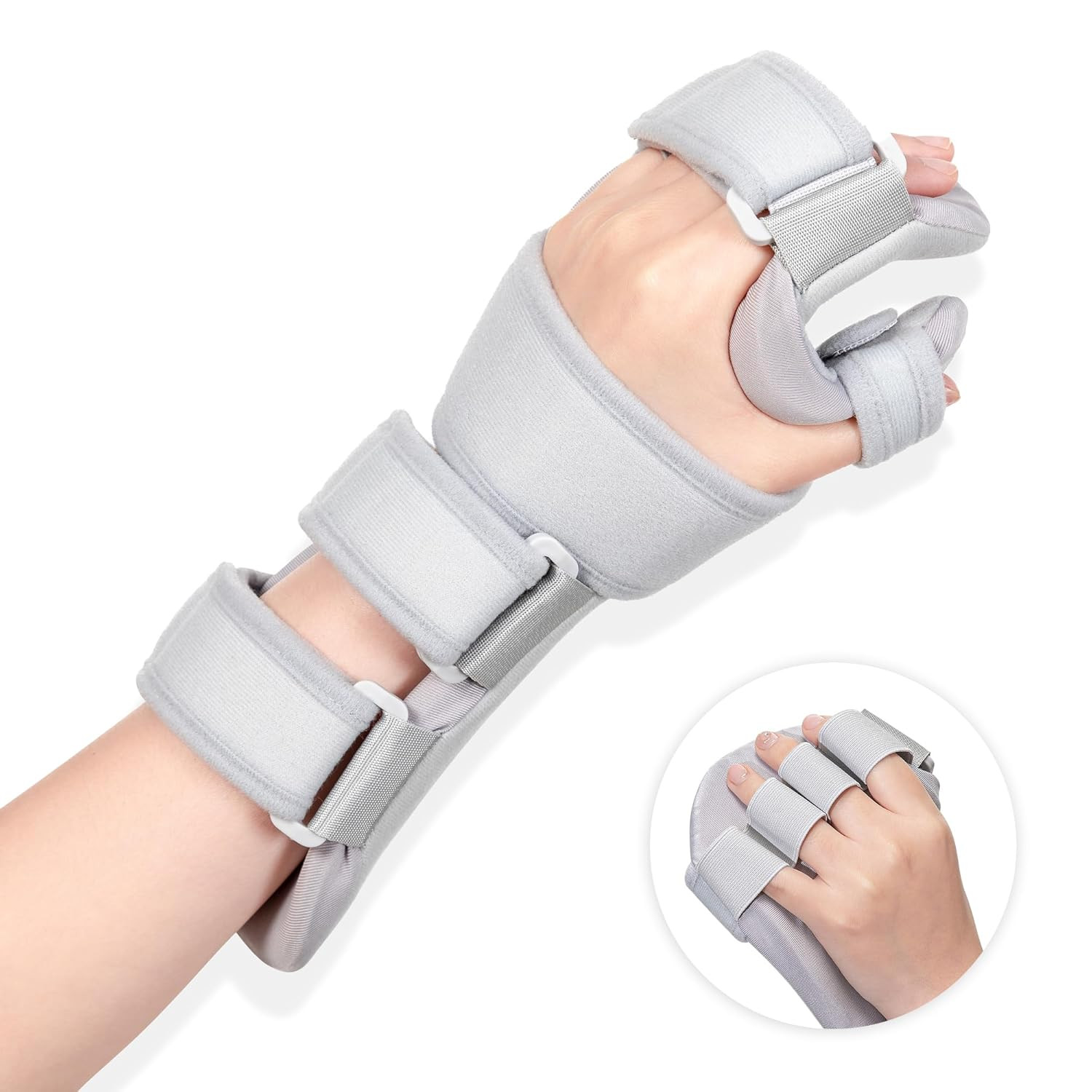 Stroke Resting Hand Splint – Night Immobilizer Wrist One Size, Large Left