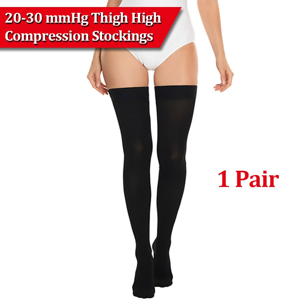 Thigh High Compression Stockings 20-30mmHg Medical Socks Varicose Veins Edema