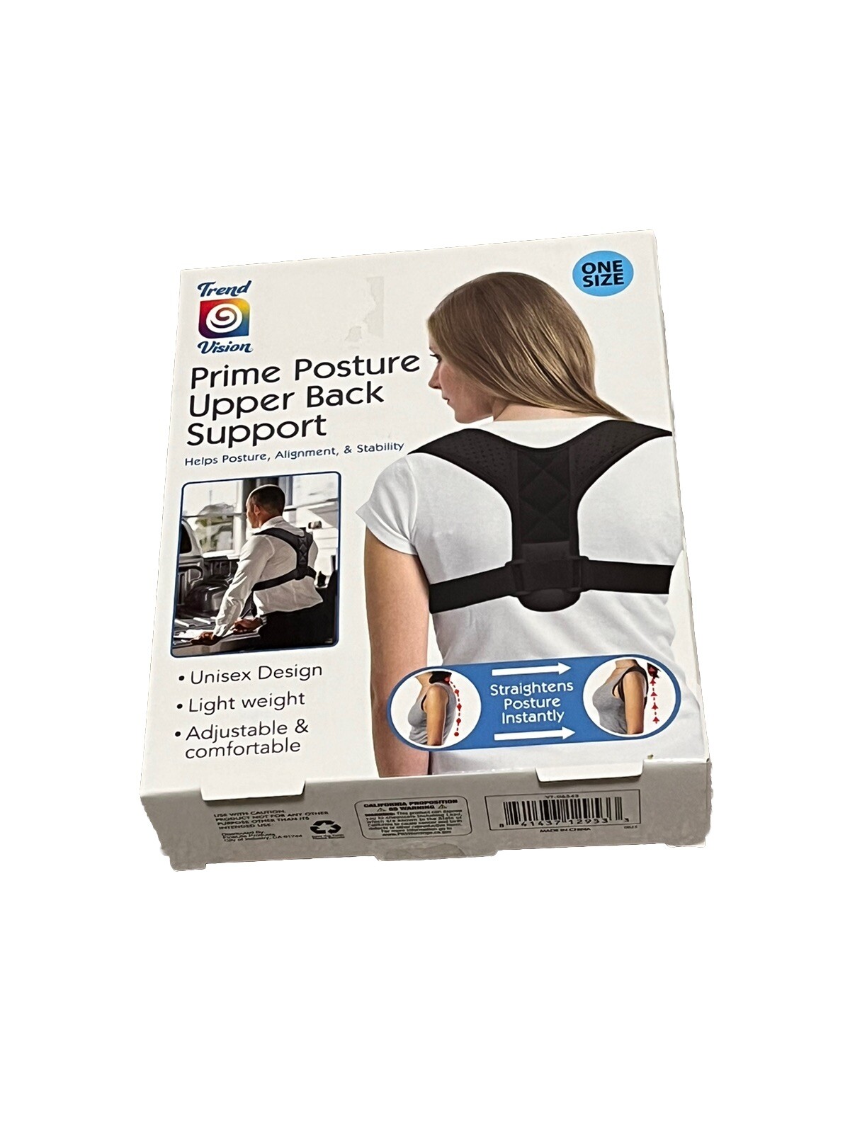 Unisex/ Prime PostureUpper BackSupportHelps Posture, Alignment, & Stability