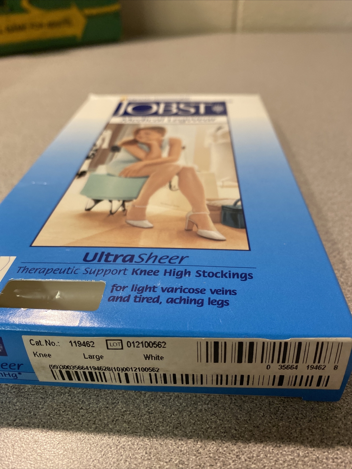 Jobst medical legwear large knee ct White 15-20 mmHg