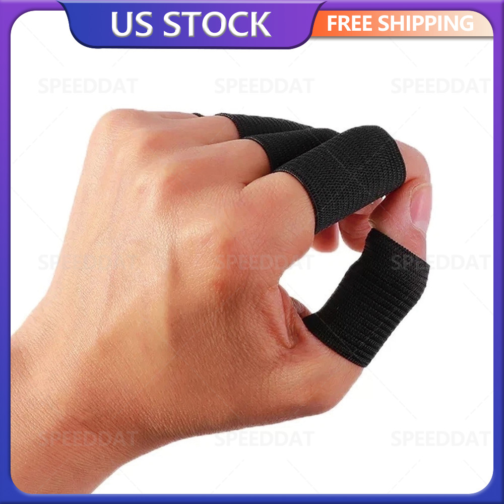 10 Pcs Finger Sleeve Compression Supports Protectors Thumb Brace Finger Sleeves