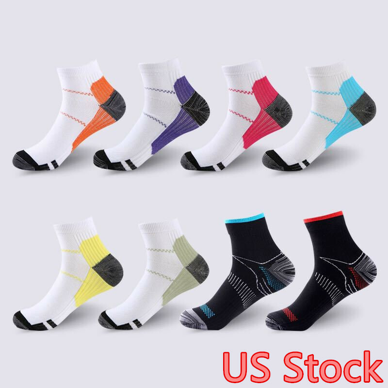 Compression Socks Plantar Fasciitis Arch Ankle Running Support Mens Womens S-XL