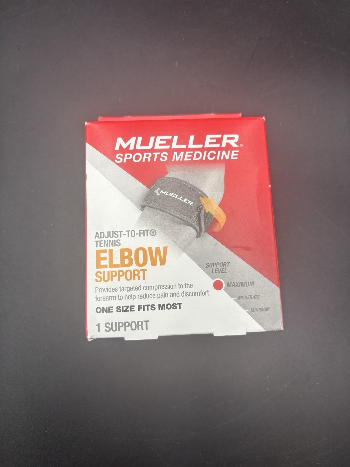 Mueller Sports Medicine Adjust-To-Fit Tennis Elbow Support (Black) — BRAND NEW