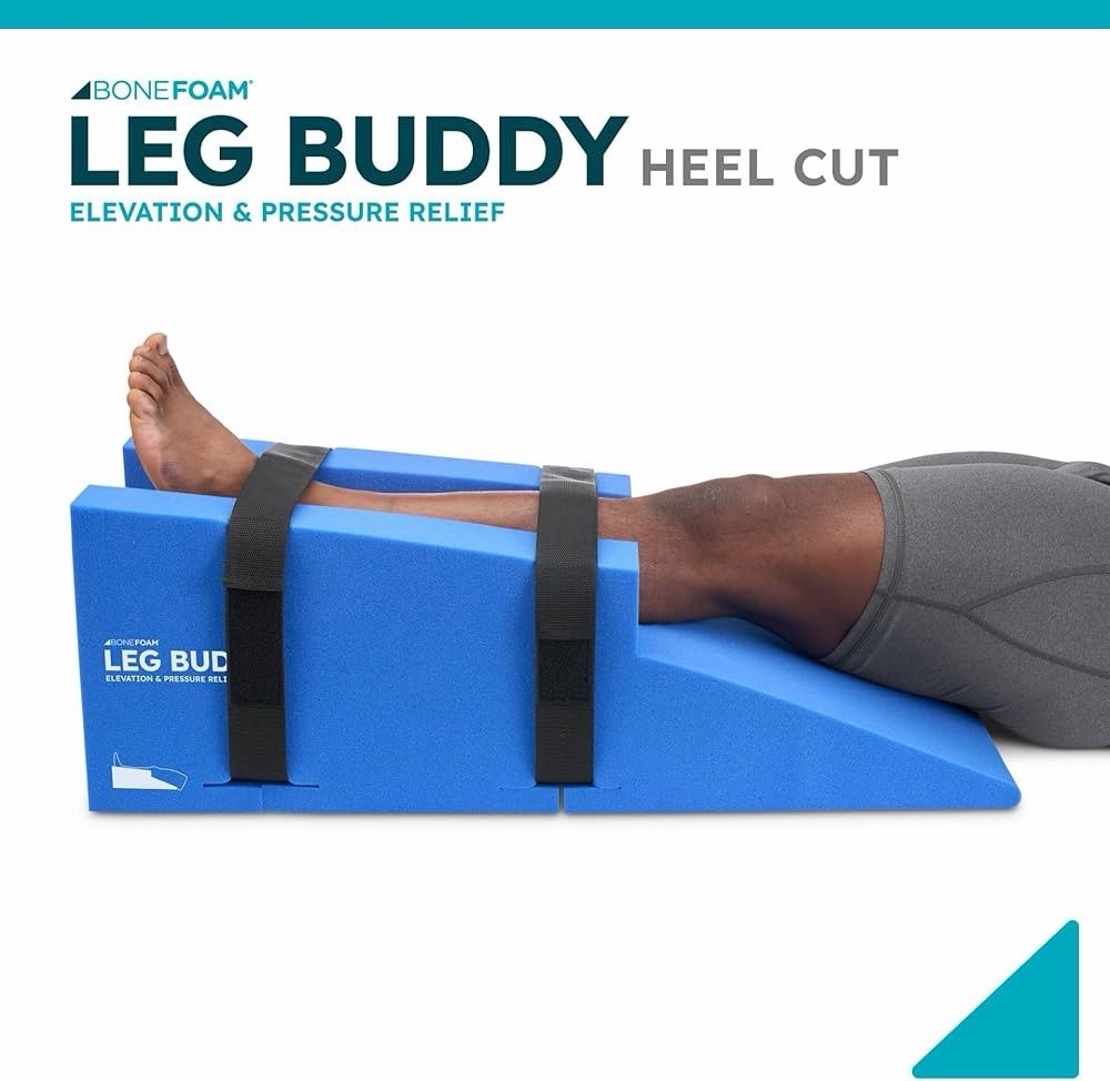 Leg Buddy Heel Cut | Post-Op Elevation Pillow for Leg, Ankle, Knee Surgeries