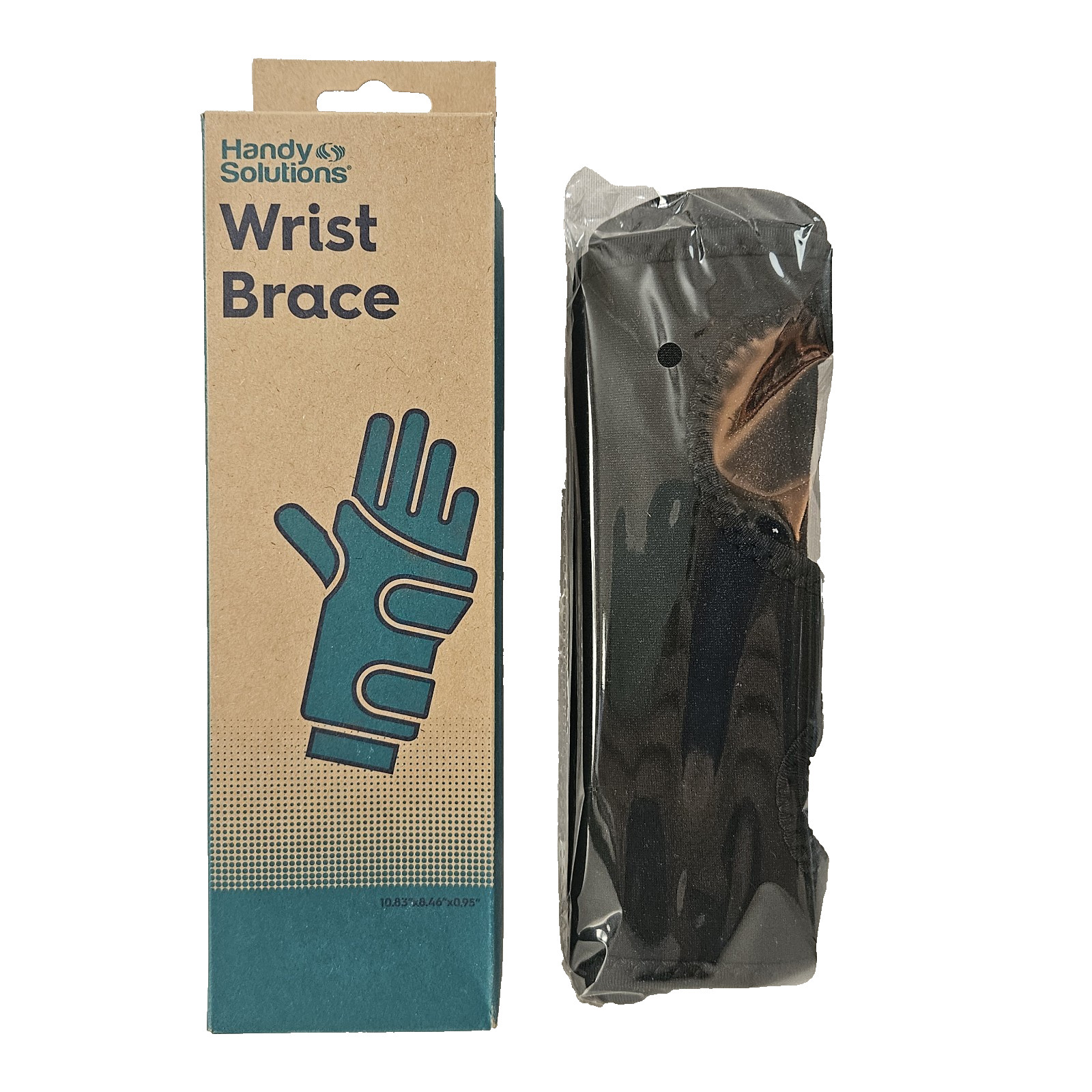 Handy Solutions Wrist Brace Adjustable Breathable Fabric Cushion Bead Right/Left