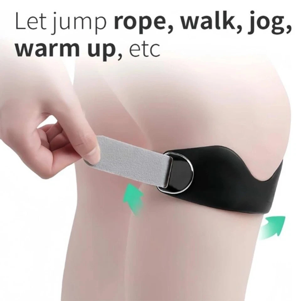 Adjustable Knee Strap Brace Patella Support Silicone Pad Sports Running Gym
