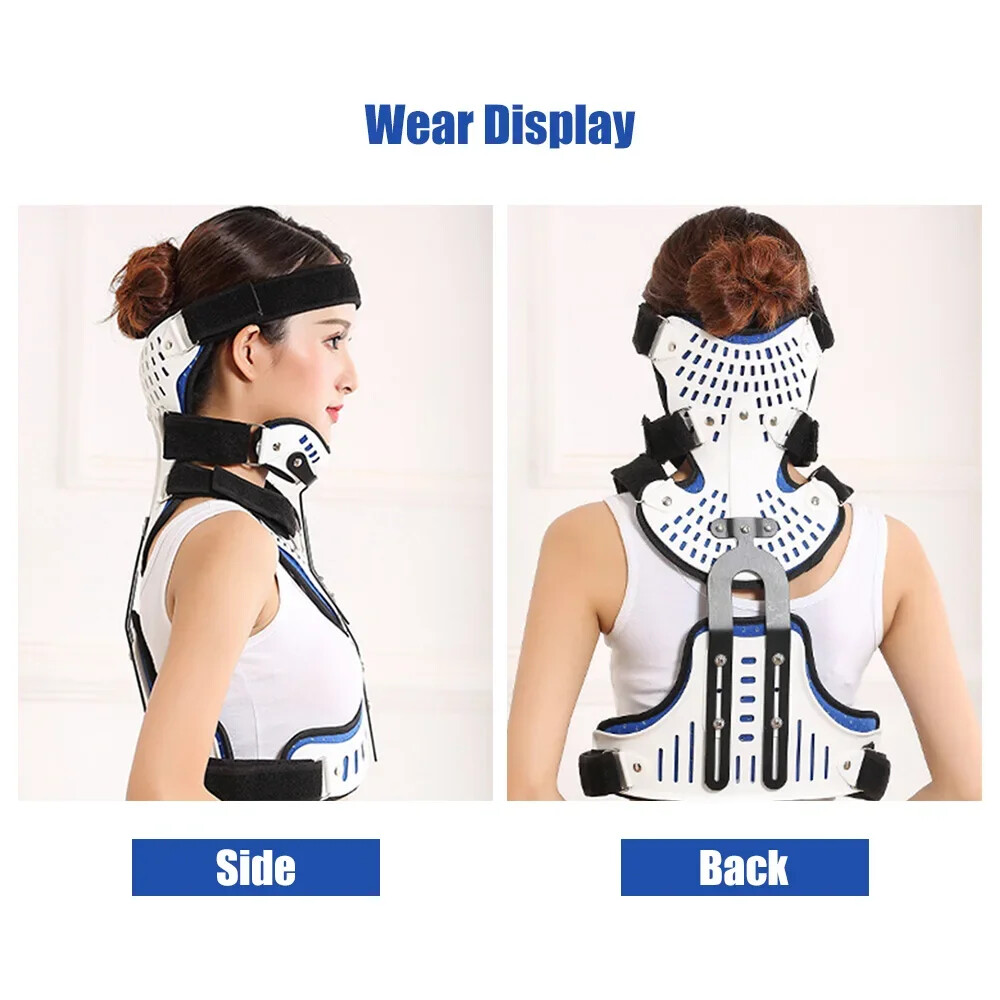 Breathable Adjustable Cervical Collar Spine Thoracic Orthosis Fixed BracePosture