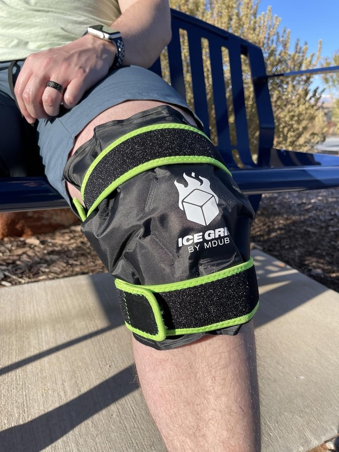 Knee Hot & Cold Ice Wrap Reusable Gel Pack for Injury & Post Surgery Relief