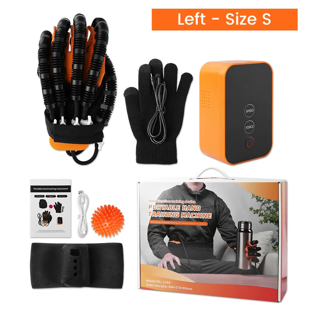 R+L Hand Function Rehabilitation Robot Gloves Finger Hemiplegia Recovery Trainer