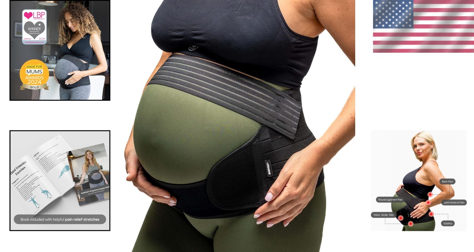 Pregnancy Support Belt – Back, Pelvic & Hip Pain Relief