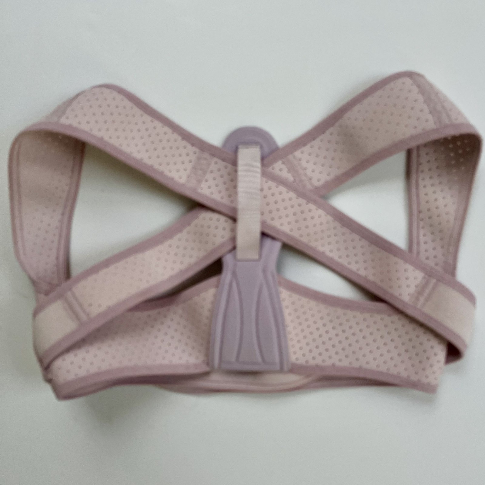 Back Brace Adjustable Light Pink Posture Corrector S-M Upper Back Adjustable