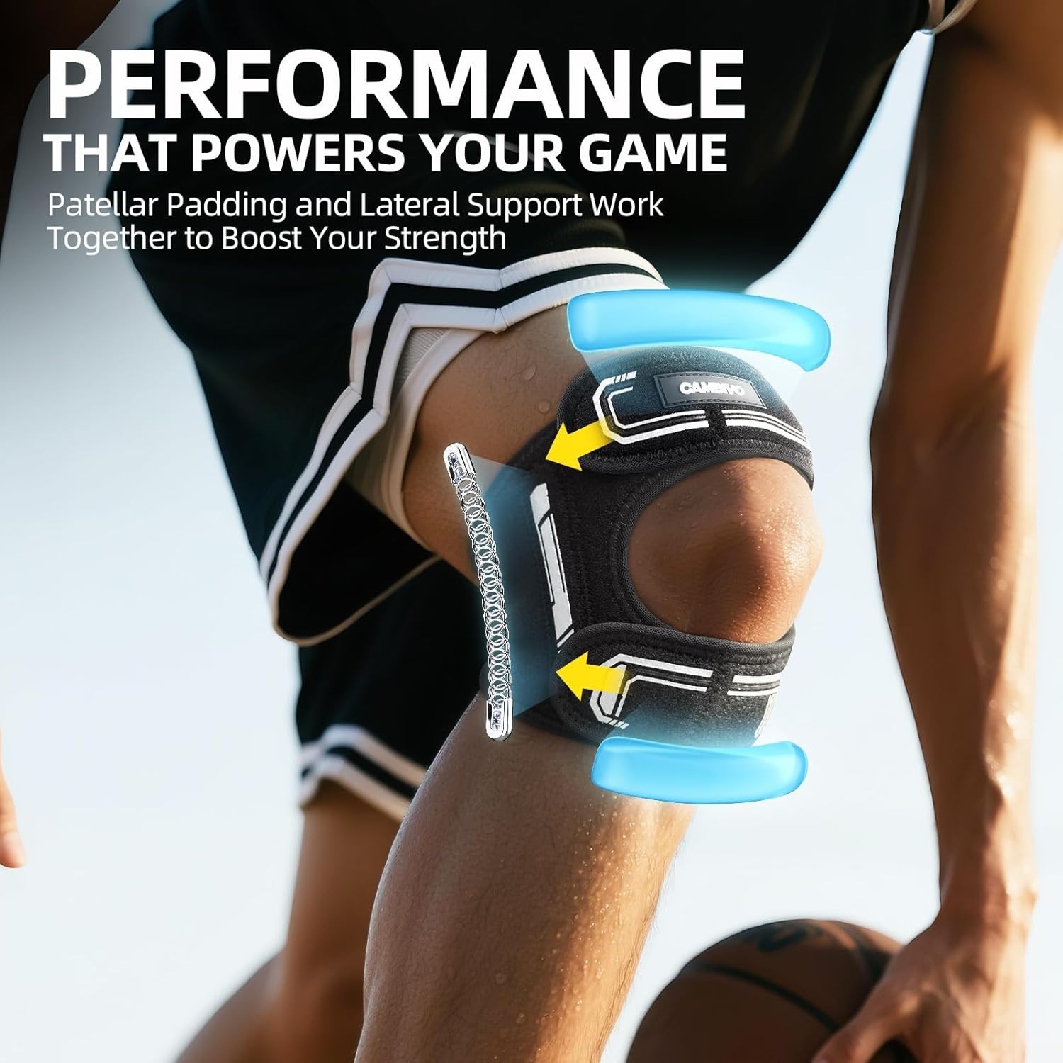 Lightweight Breathable Knee Brace with Side Stabilizers – Perfect for Active Use