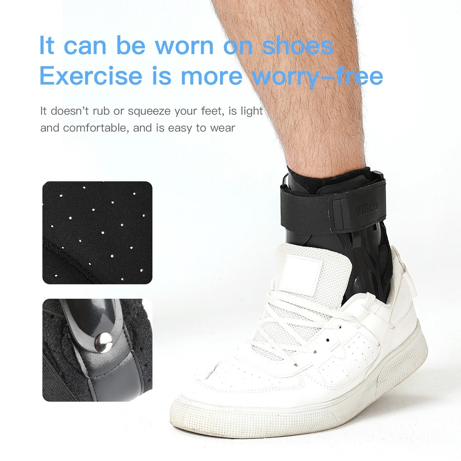 Ankle Support Brace, Adjustable Compression Ankle Braces for Sports Protection