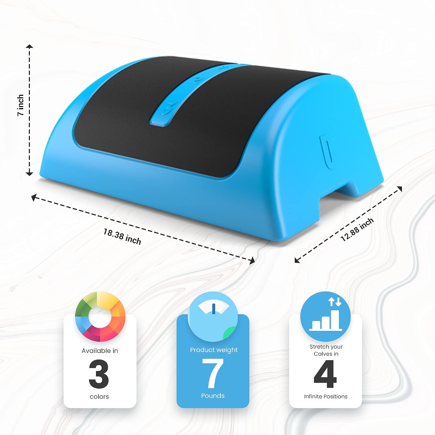 Multitask hands free while you stretch your calves for plantar fasciitis foot