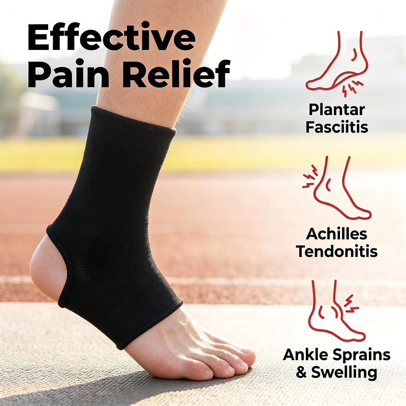 Compression Ankle Sleeve, Ankle Brace Compression Support Sleeve for Ankle Joint