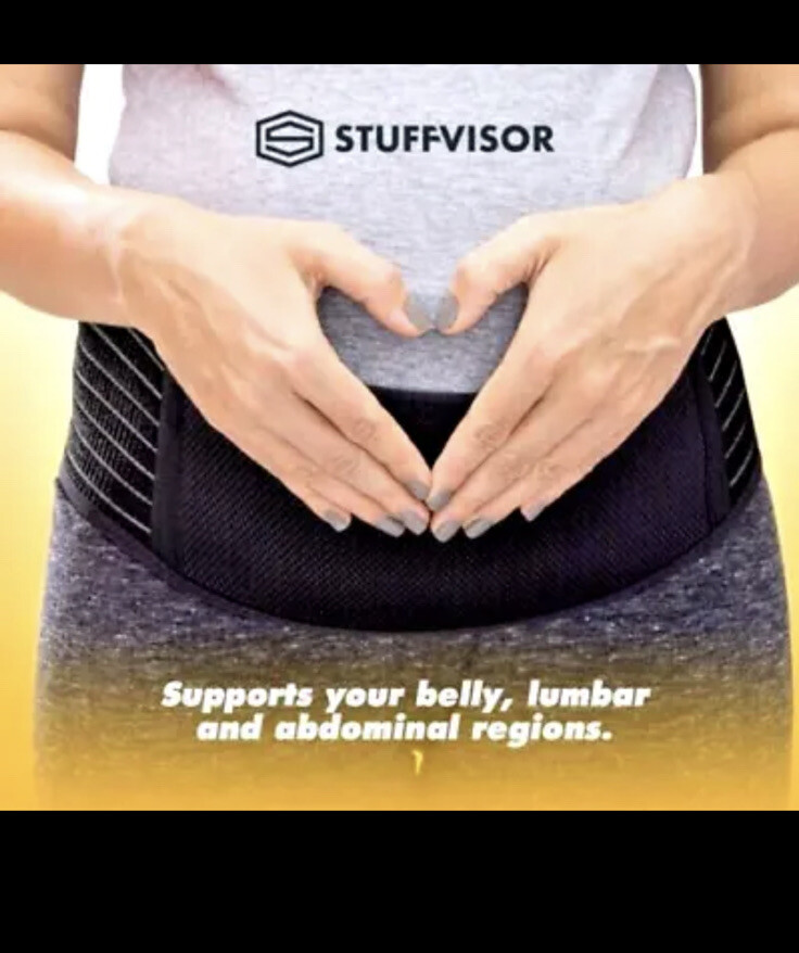 NEW Maternity Support Band. Back, Lumbar Abdominal Relief. Color Blk. NEW