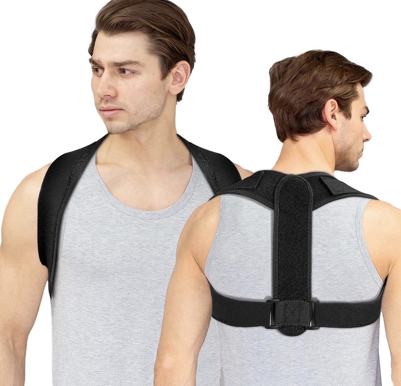 Posture Corrector for Women & Men – Adjustable Back Brace for Hunchback Relief