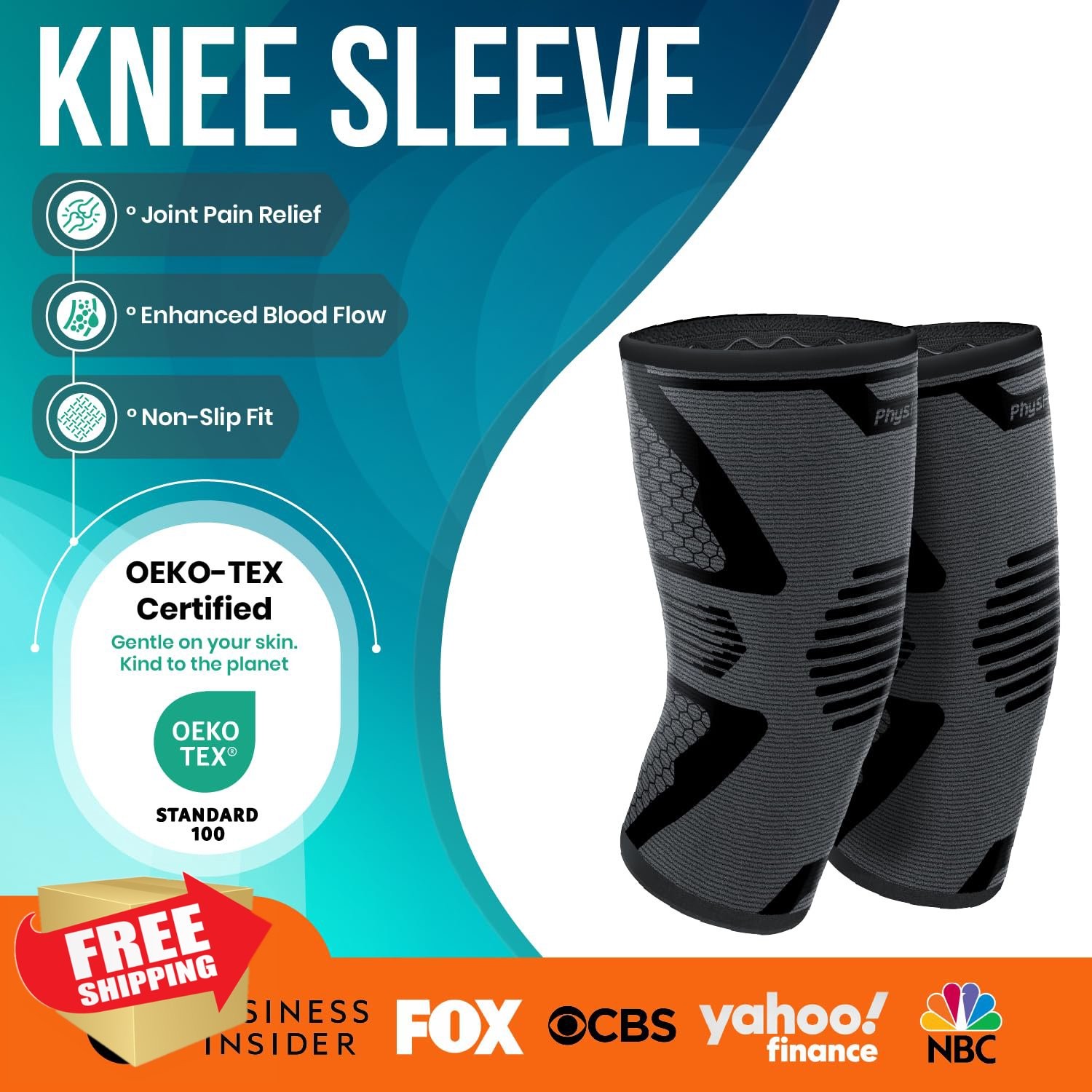 PhysFlex Knee Brace Black Small