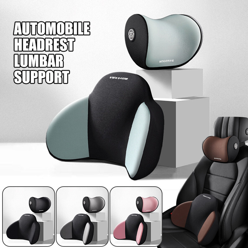 1PC Car Auto Seat Memory Foam Neck Head Pillow Lumbar Back Support Cushion New
