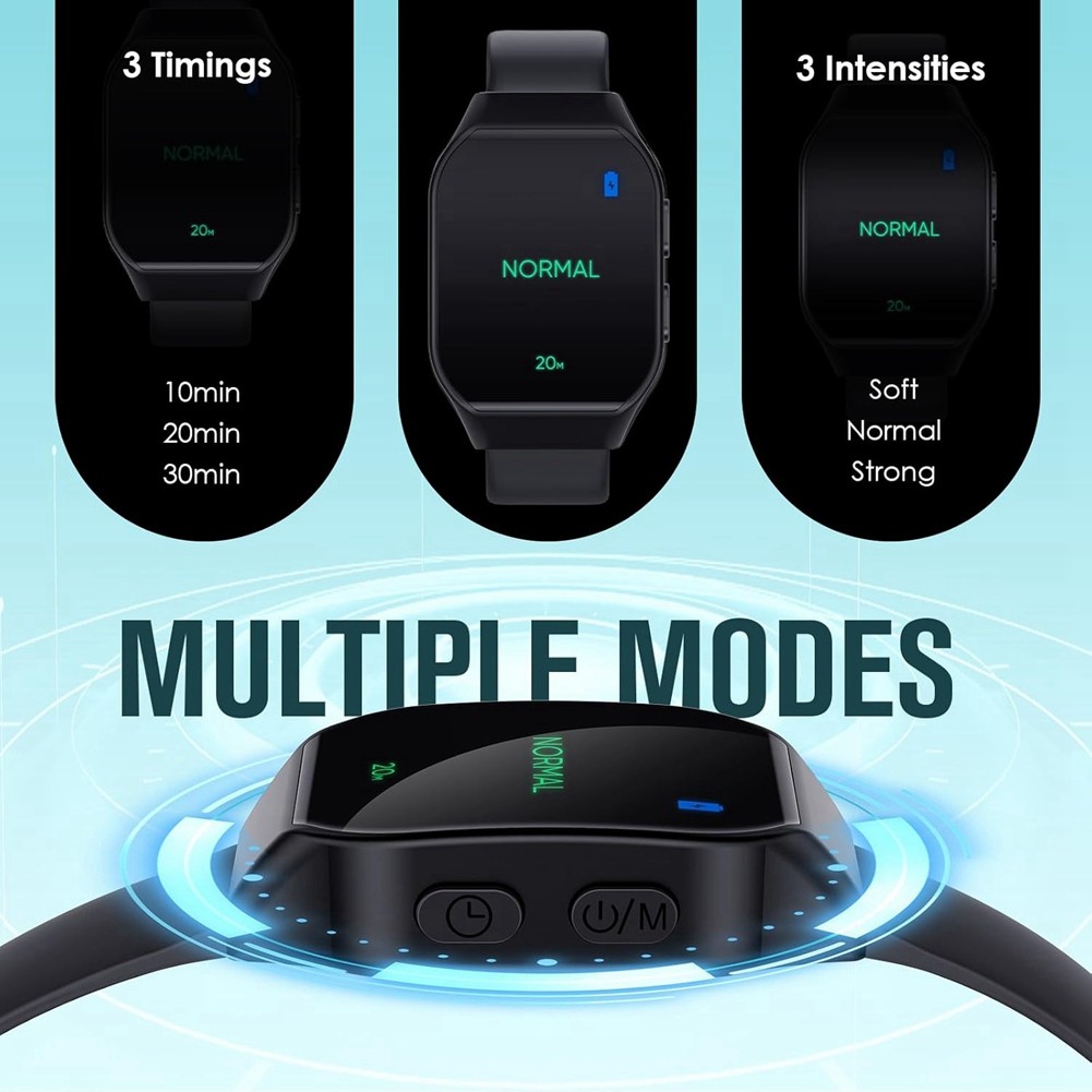 Electric EMS Sleep Aid Watch,Motion Sickness Bands Relieve Nausea Stress,9035