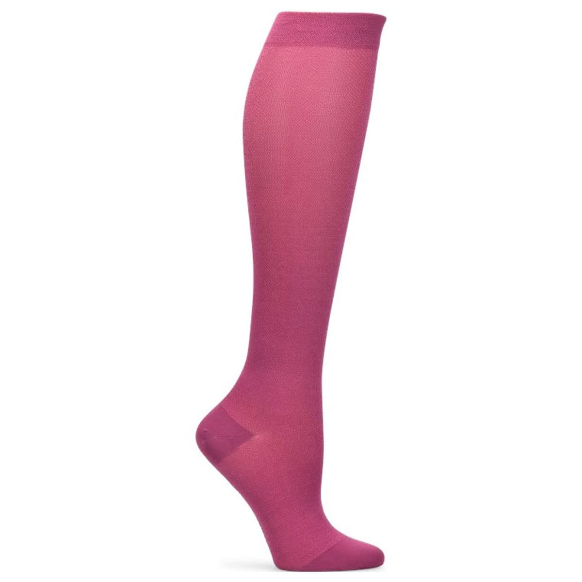 Nurse Mates Women’s Lightweight Socks | 12-14 mmHg One Size, Wineberry