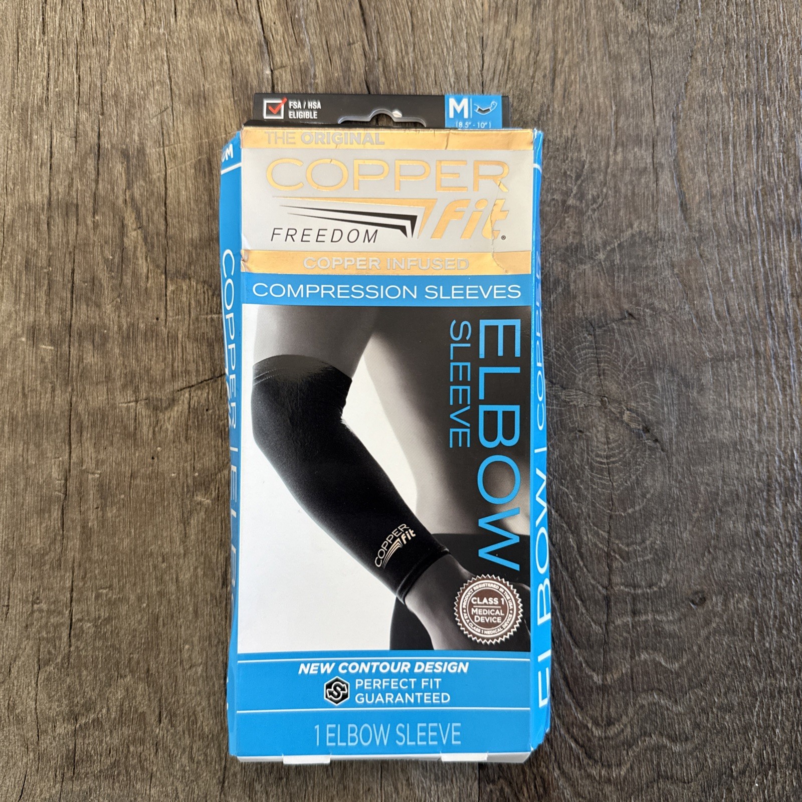 Copper Fit Freedom Compression Elbow Sleeve – Medium – New In Box