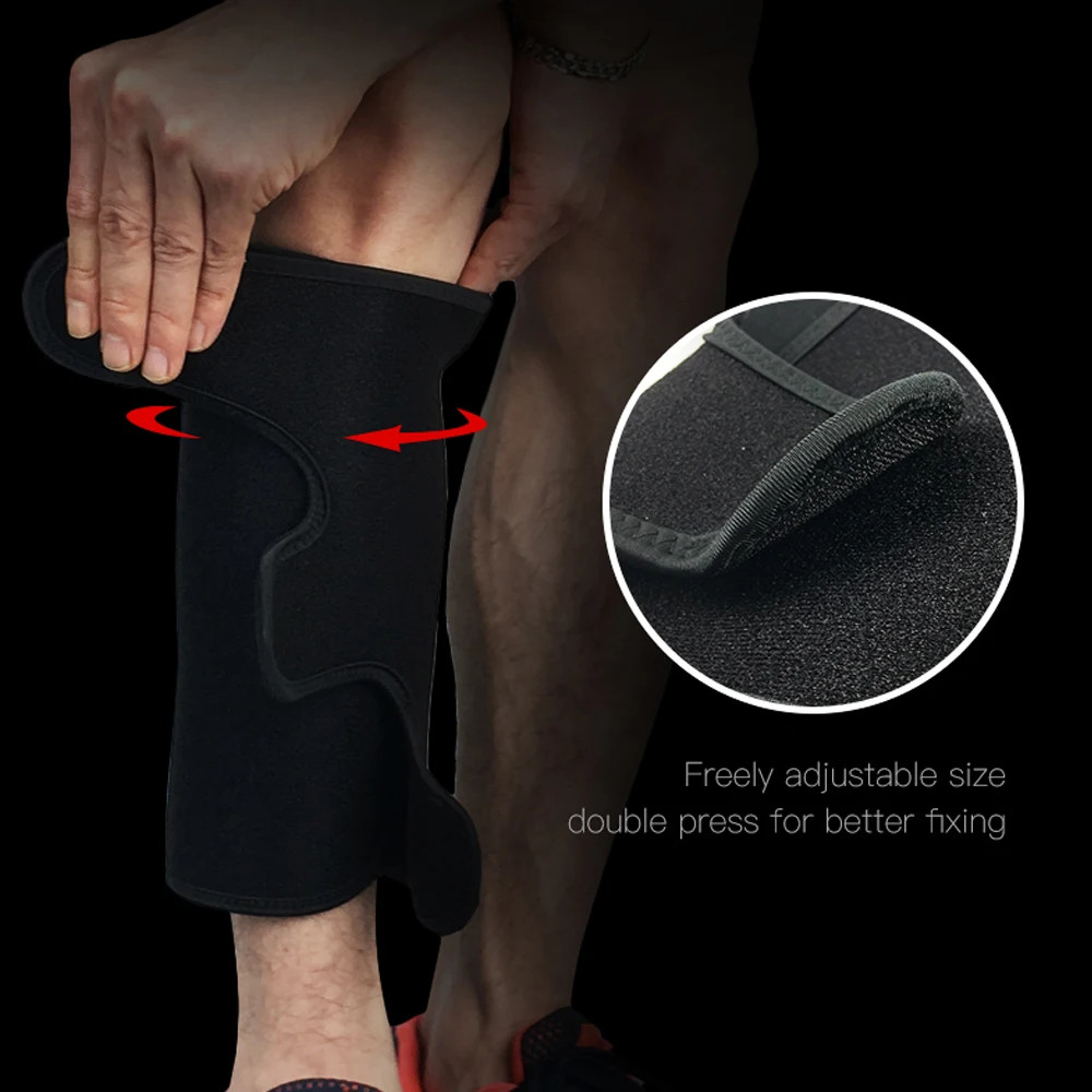 1Pcs Calf Shin Support Brace, Adjustable Compression Leg Sleeve Wrap Band for Ru