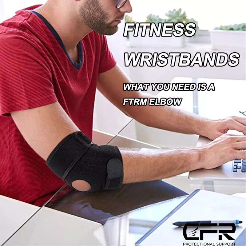 Women Men Sports Elbow Brace Support Arthritis Tendonitis Arm Joint Pain Straps