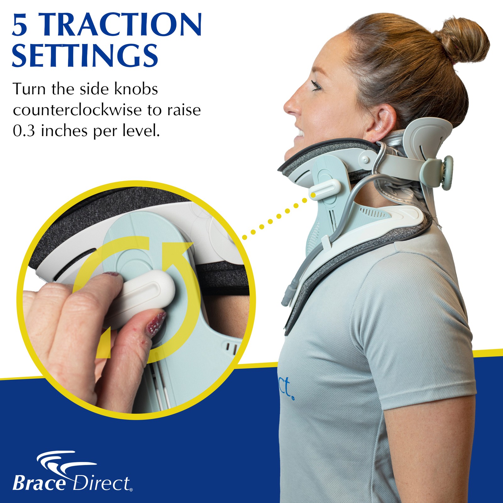Cervical Neck Air Traction Collar & Stretcher- Neck and Shoulder Pain Relief
