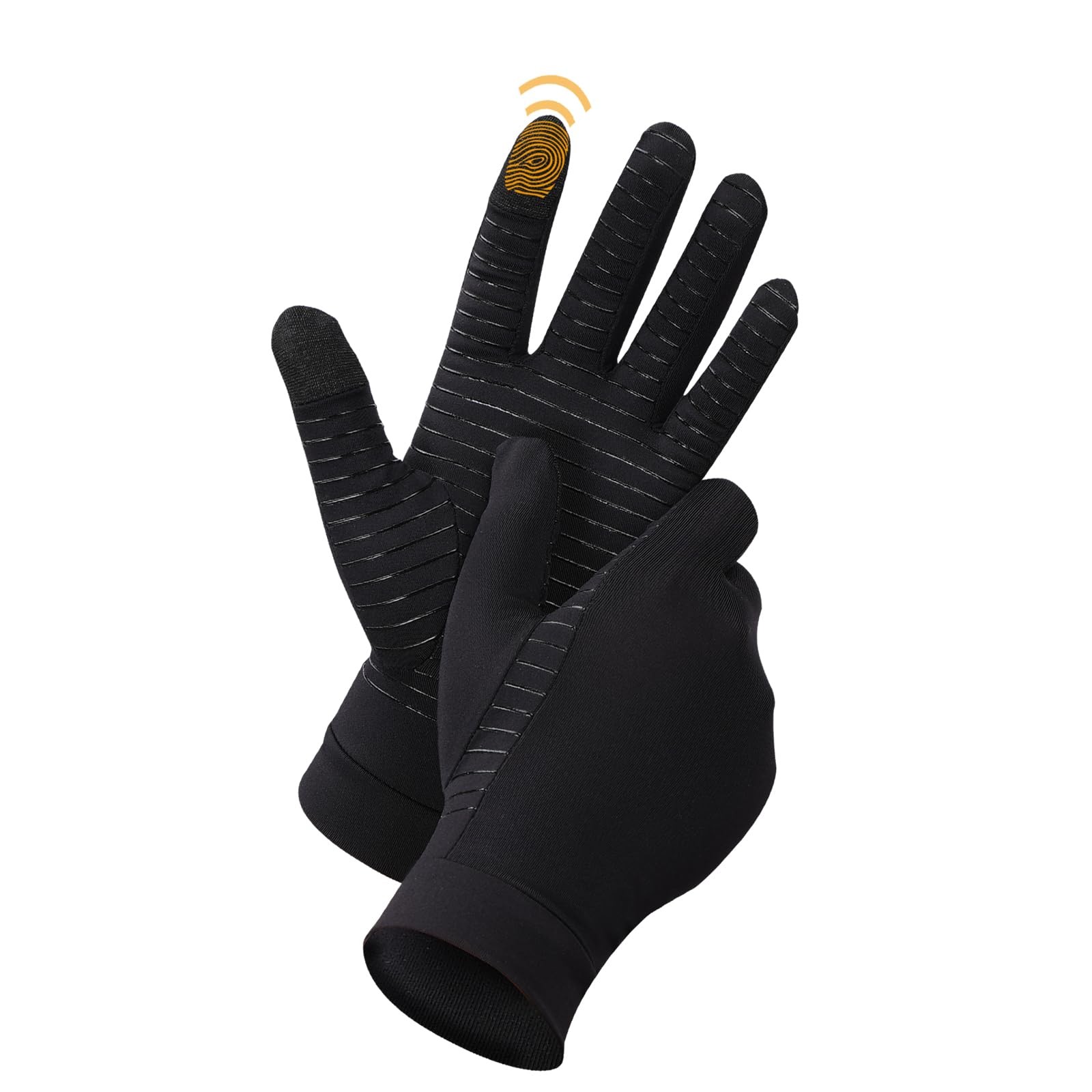 Copper Compression Gloves Full Finger Moisture Wicking Arthritis Gloves