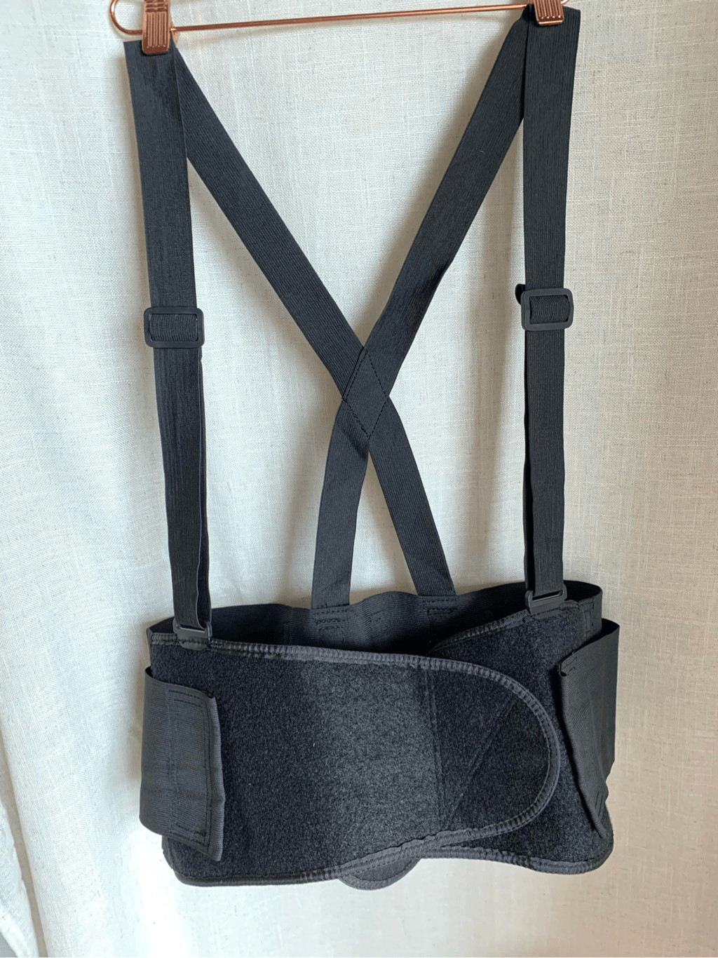 Heavy Duty Weight Lift Lumbar Lower Back Waist Support Belt Brace Suspender Work