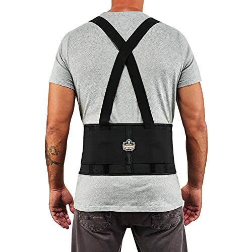 Ergodyne ProFlex 1650 Back Support Belt 7.5″ Elastic Adjustable Removeable St…