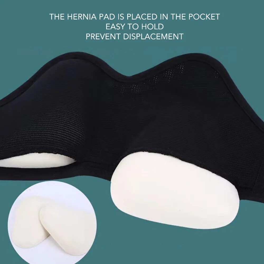 Men Adjustable Inguinal Hernia Support Belt Double Compression Groin Truss Brace