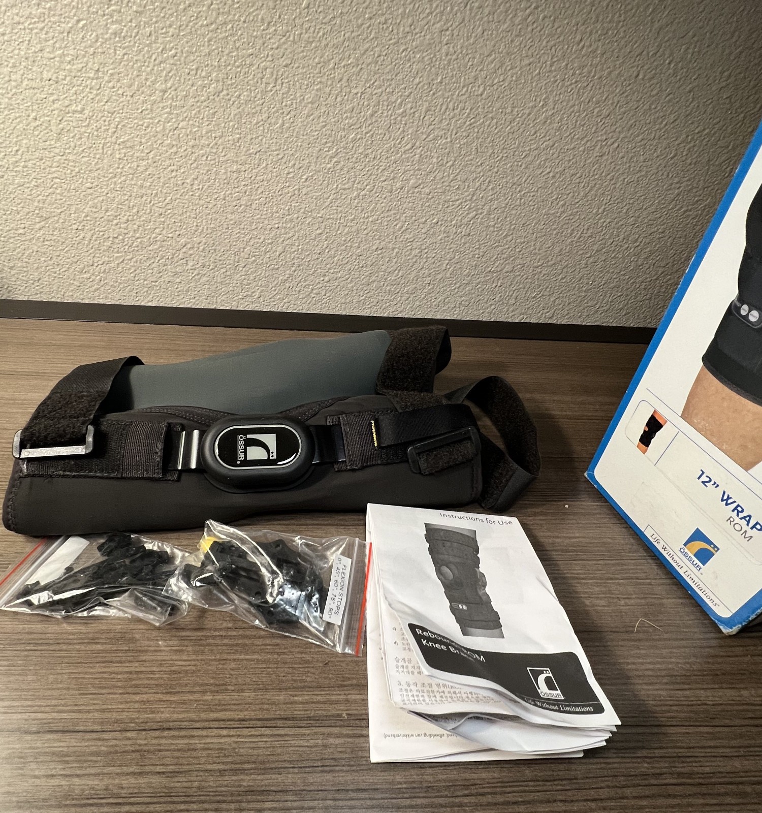Ossur Rebound Knee Brace Motion Control New XL R2 12″ Wrap Rom