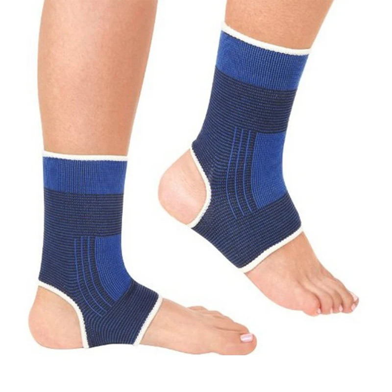 1Pair Ankle Foot Elastic Compression Wrap Sleeve Bandage Brace