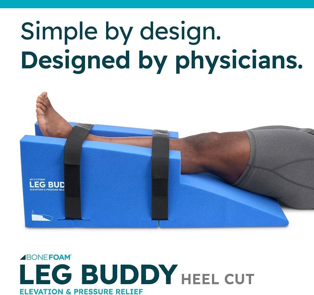 Leg Buddy Heel Cut | Post-Op Elevation Pillow for Leg, Ankle, Knee Surgeries
