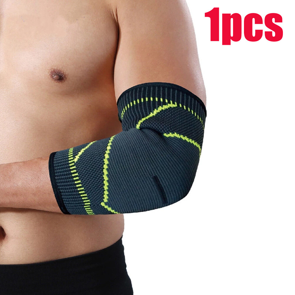 Arm Compression Sleeve Elbow Support Brace Joint Pain Relief Arthritis Fitness