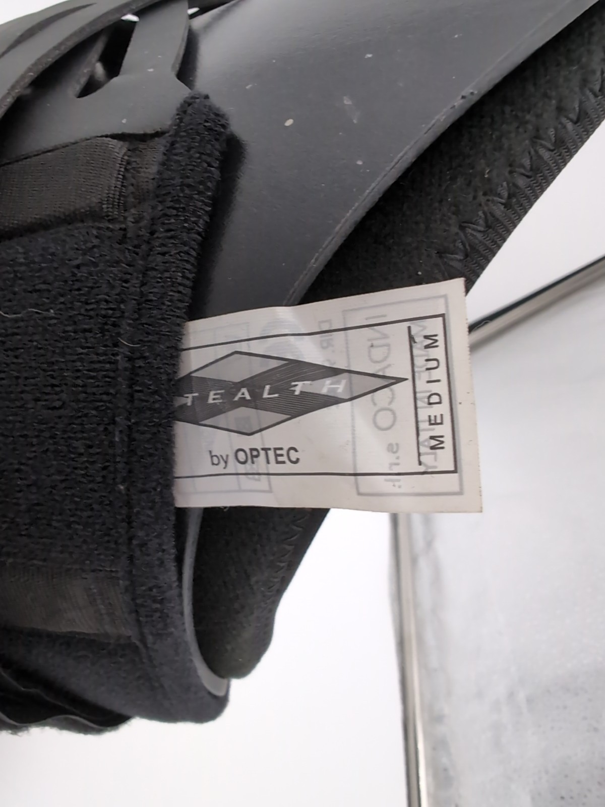 OPTEC Stealth Black Back Brace Medium No Bag