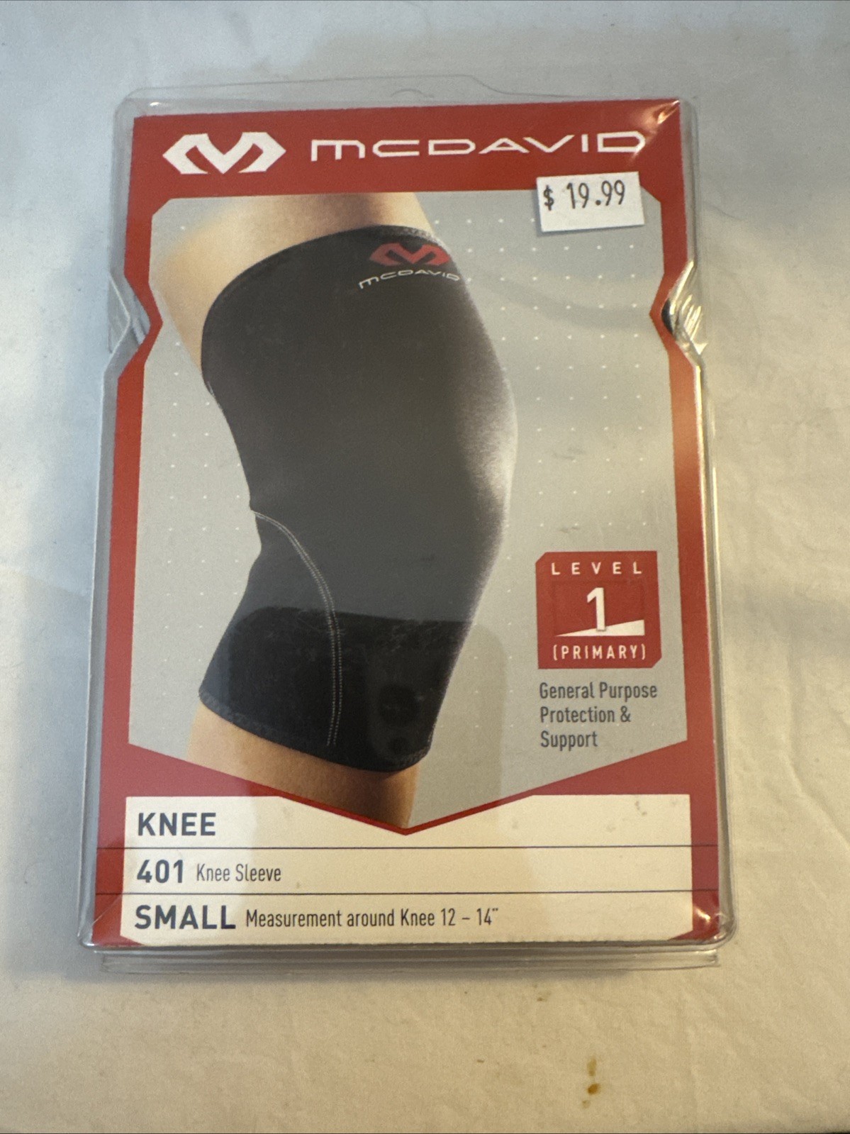 McDavid 401 Neoprene Knee Support Size 12-14”Small Level 1 Primary New In Pack