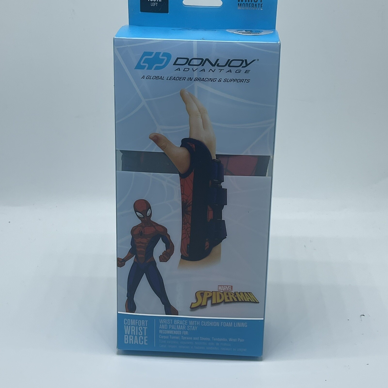 Donjoy Advantage Marvel Spiderman Comfort Wrist Brace New in Package