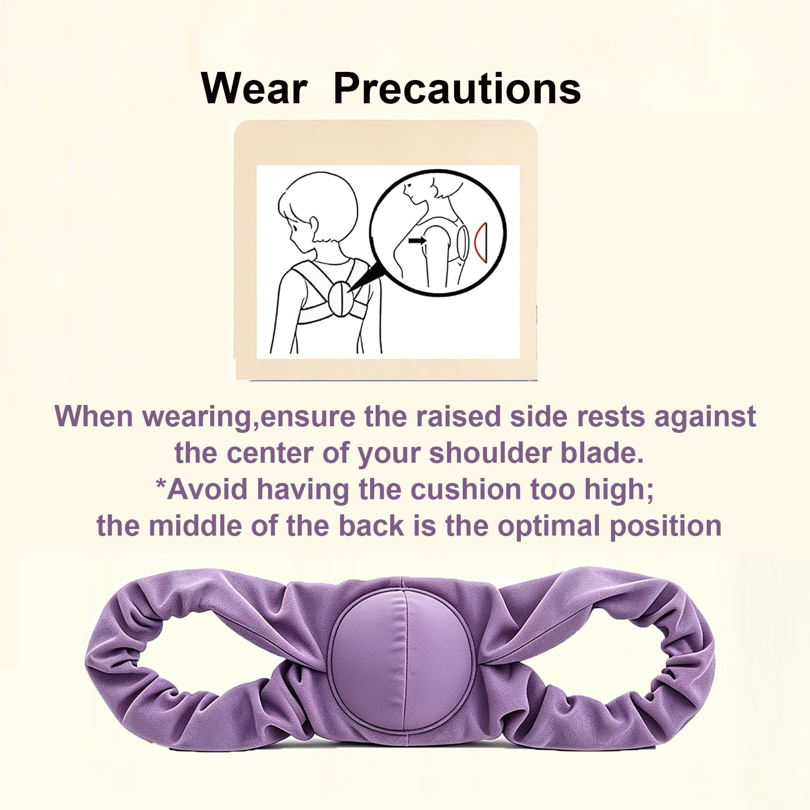 SOMIVOT Posture Corrector for Sleeping – Upper Back and Shoulder Large