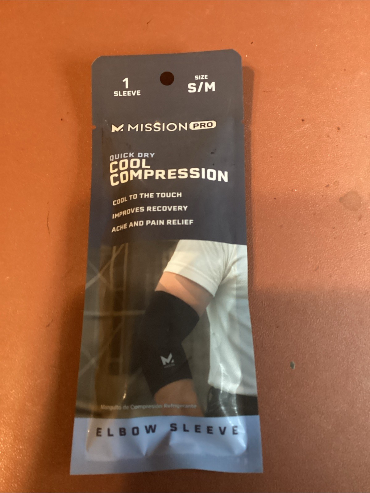 Mission Pro Quick Dry Cool Compression Elbow Sleeve Size : S/M #11908 Black