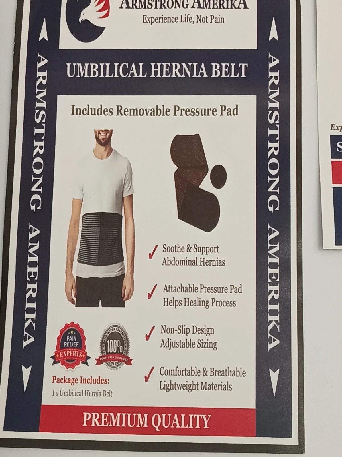 Hernia Belt for Men or Women C Section Belly Binder & Abdominal Binder (XXL)