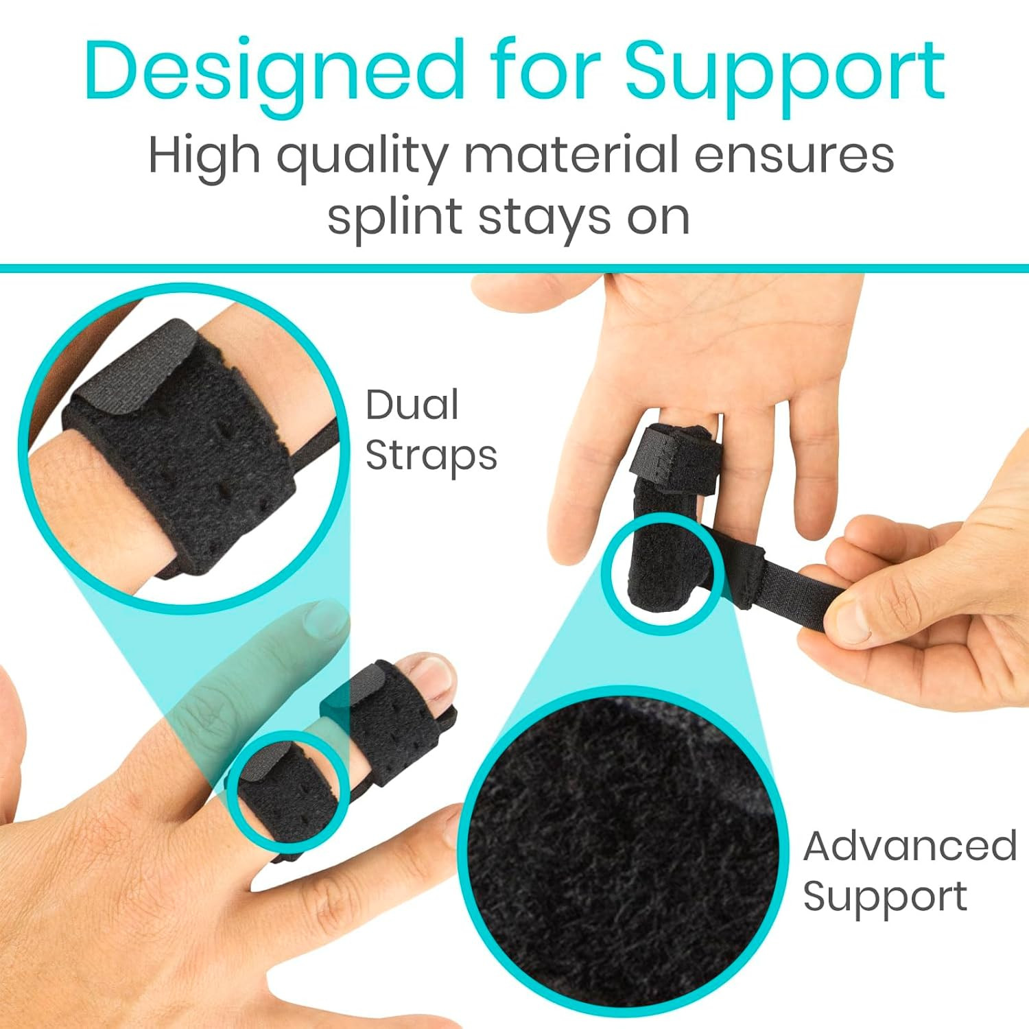 2 Pack Finger Splints for Trigger Finger Arthritis Sprain and Finger Support