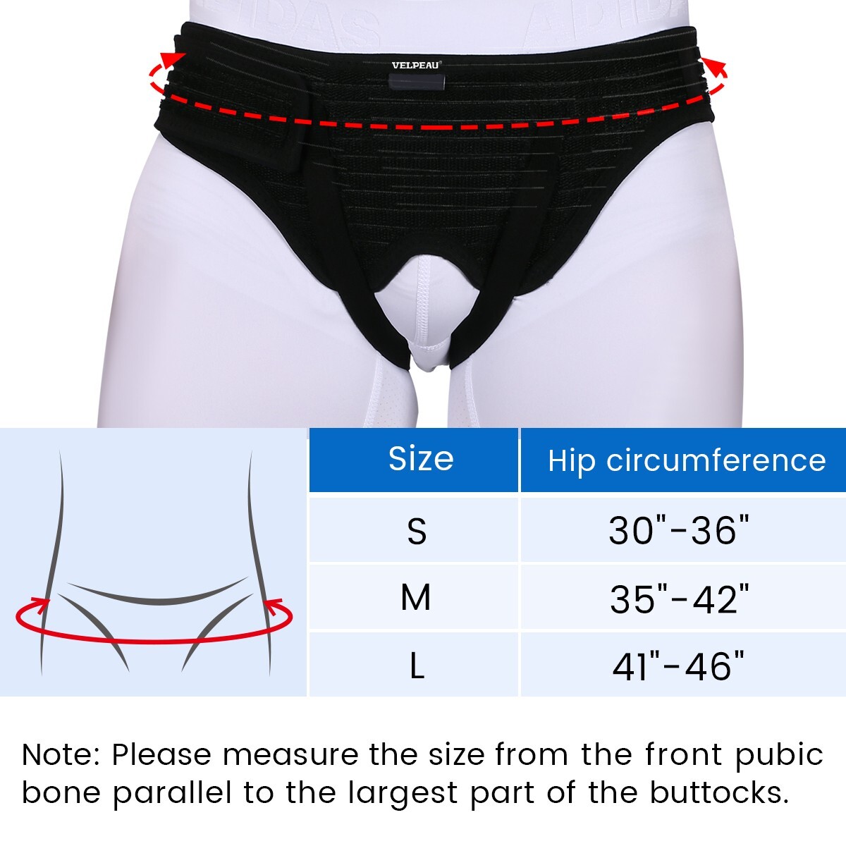 Men Inguinal Hernia Support Belt Double Groin Hernia Pain Relief Truss Brace