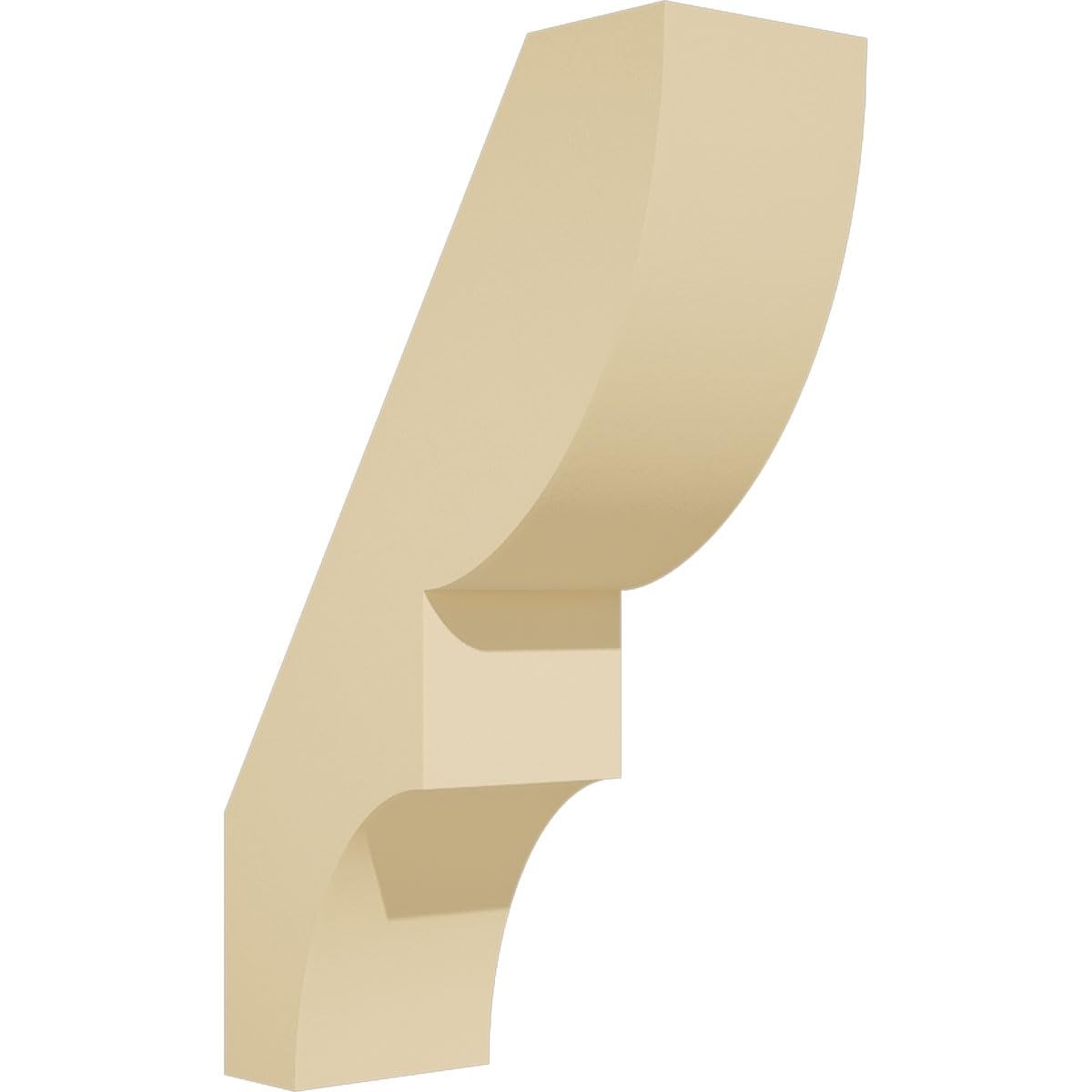 Ekena Millwork 3W X 8D X 12H Ridgewood Signature Urethane Knee Brace Premiumd Ta