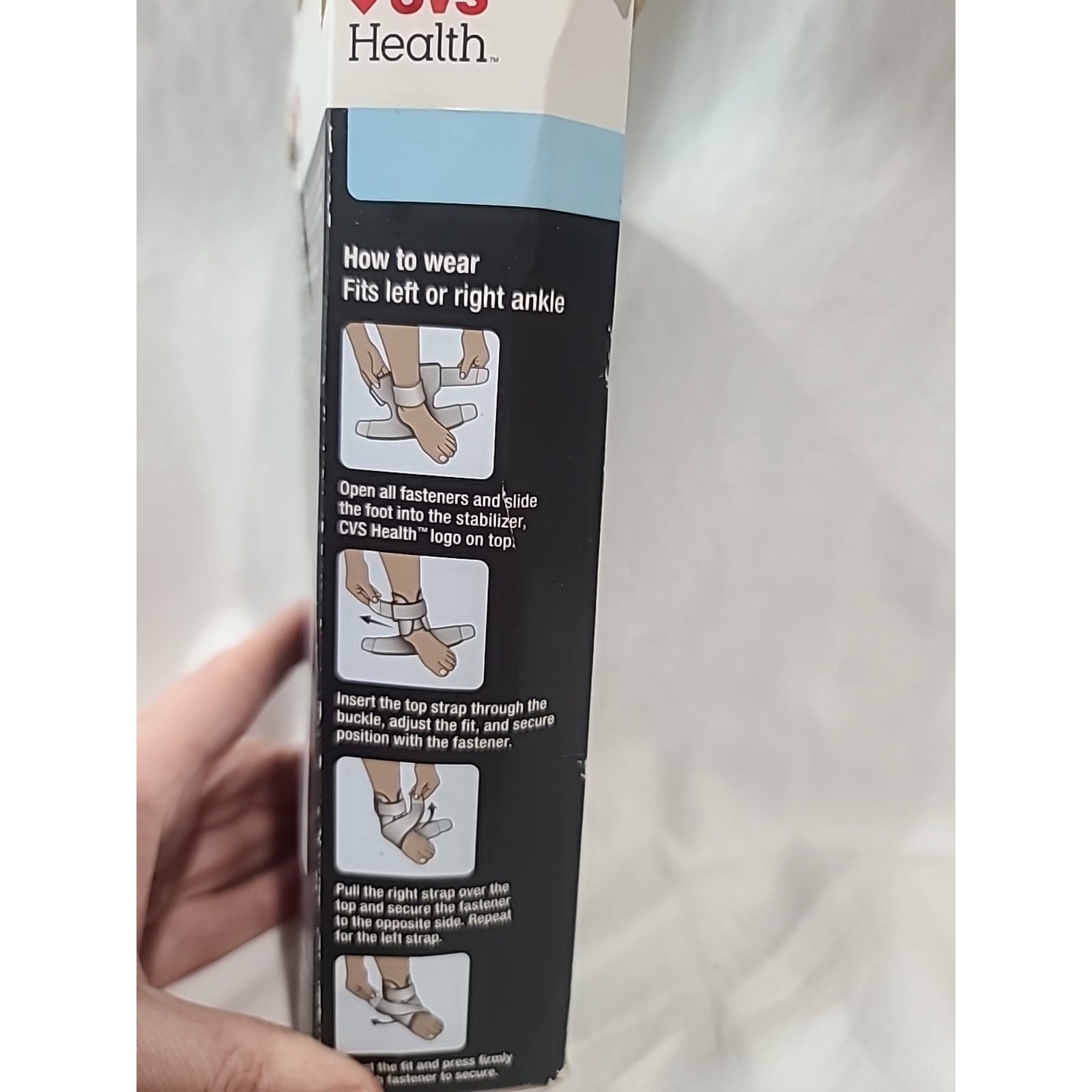 CVS Adjustable Breathable Ankle Support – One Size, Unisex
