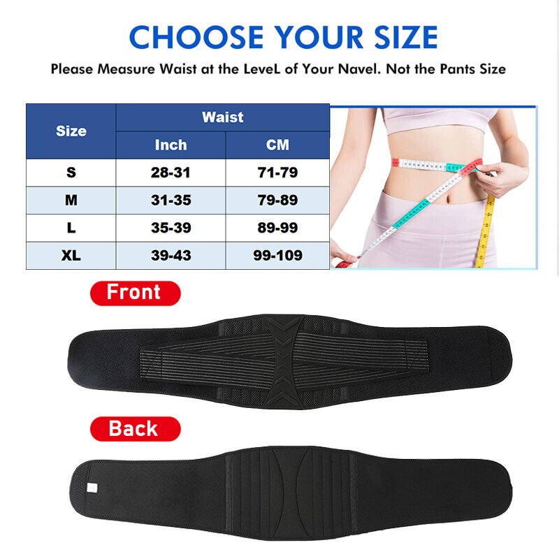 Unisex Lower Back Lumbar Support Belt Breathable Waist Brace for Pain Relief