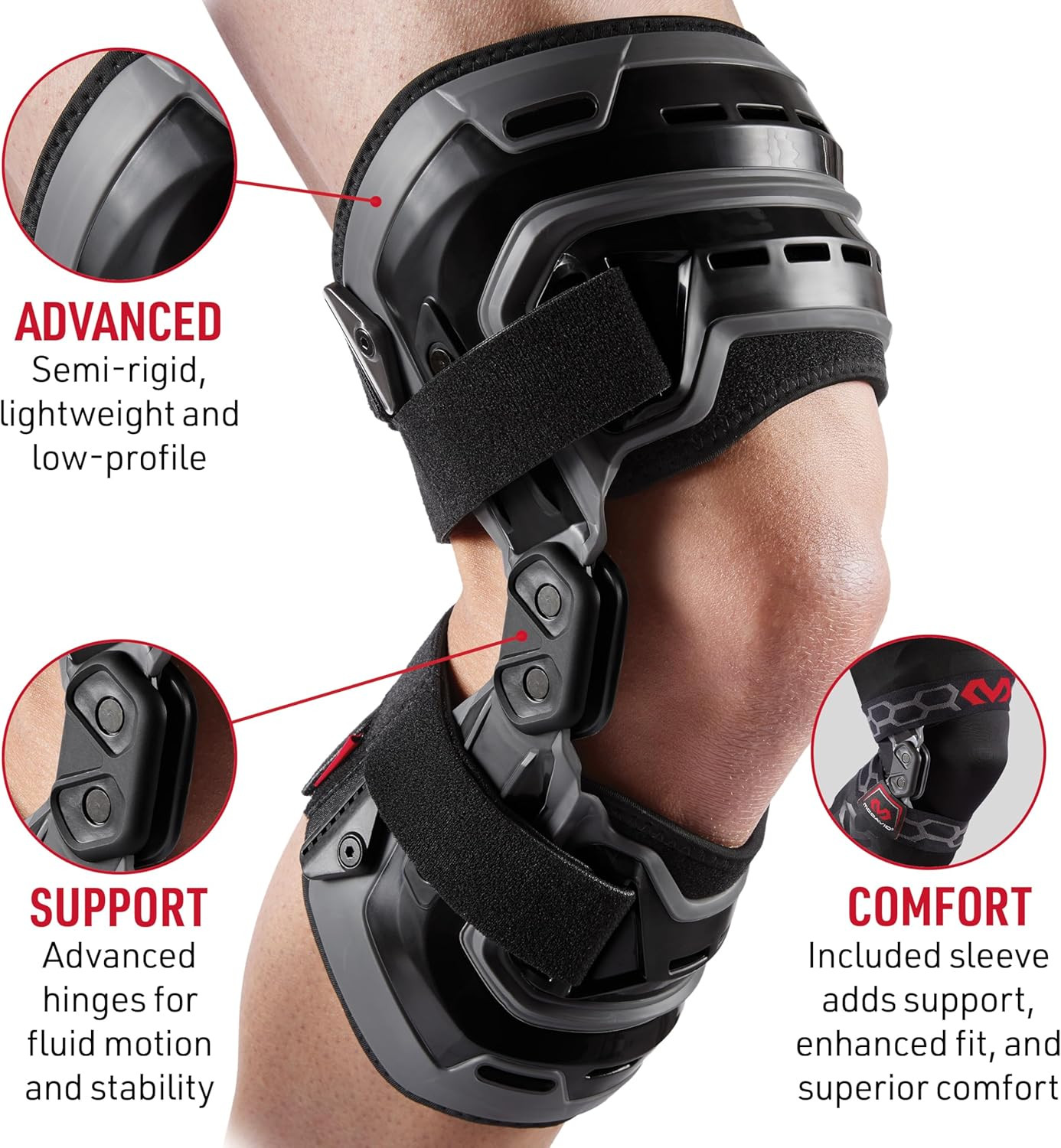 Hinged Knee Support Brace – ACL/MCL/PCL Stabilizer for Pain Relief