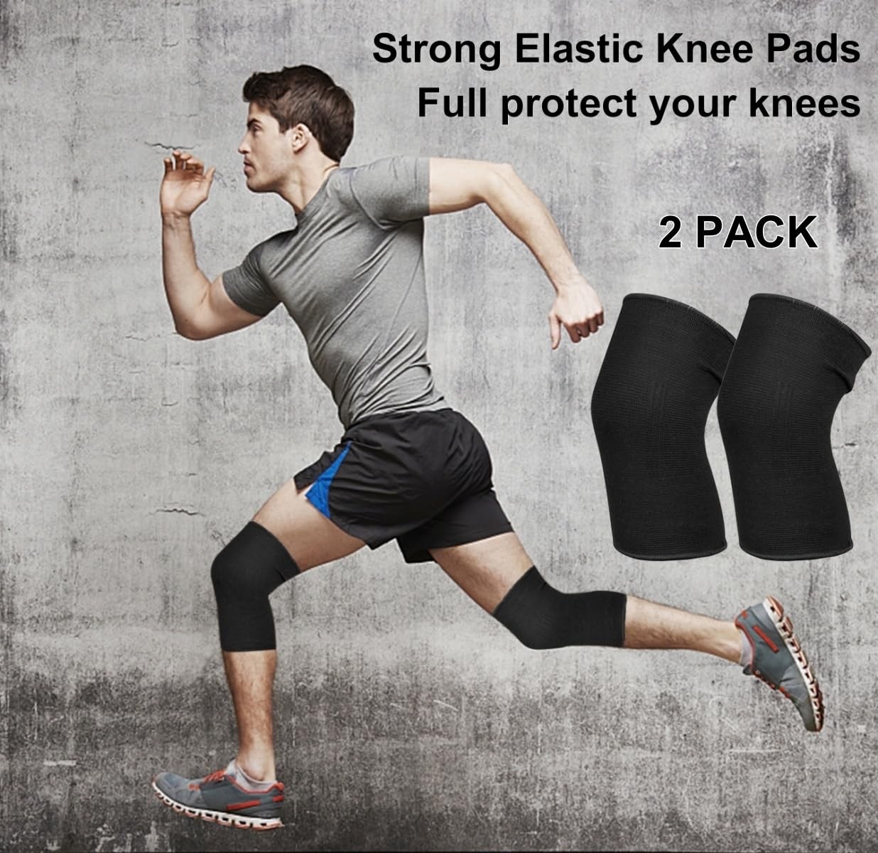 Knee Brace 2 Pack Knee Pads, 1 Pair Knee Braces Compression Sleeves For Women…